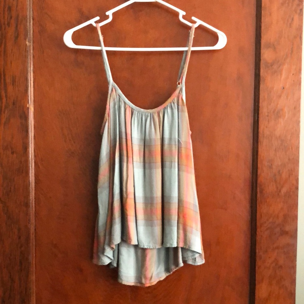 Anthropologie plaid tank top